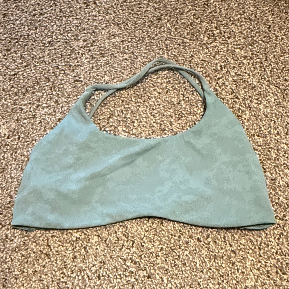 Women's Soft Scoop Neck Bralette - Sage Green